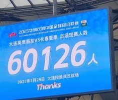 开云-中超第一主场？大连英博队史中超首个主场，现场球迷60126人